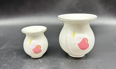 Set Of 2 Vintage Mikasa Anthurium Vases 1980's • $6.50