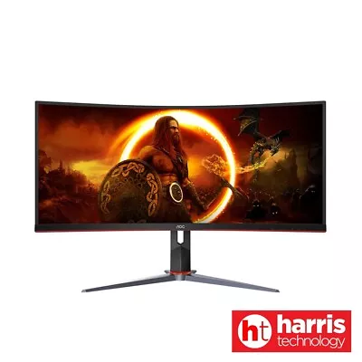 AOC CU34G2XP 34in 3K 1ms 180Hz Curved VA Gaming Monitor • $650.40