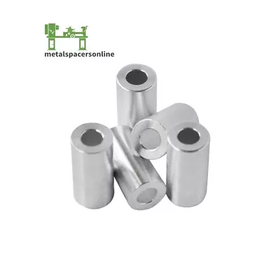 New Aluminum Spacer Bushing 1/2  OD X 1/4  ID--Fits M6 Or 1/4  Bolts • $10.32