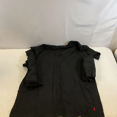 Polo Ralph Lauren Mens Black Slim Fit Crew Neck T-Shirt Size 2XT 3 Pack • $39.99