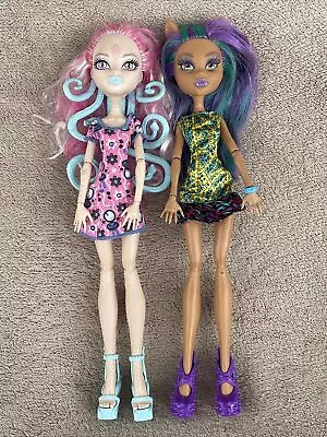 Monster High Doll Viperine Gorgon & Clawdeen Wolf Scare & Make Up Set • $63.15