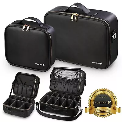 Fosmon Professional Travel Makeup Train Case Portable Cosmetic Organizer Bag • $19.99