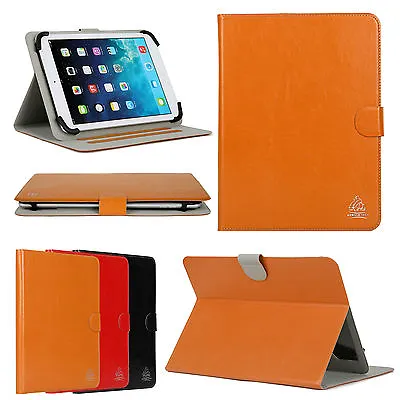 Universal Tab Tablet IPad 7'' Gorilla Tech Leather Stand Flip Cover Case Brown • £7.97