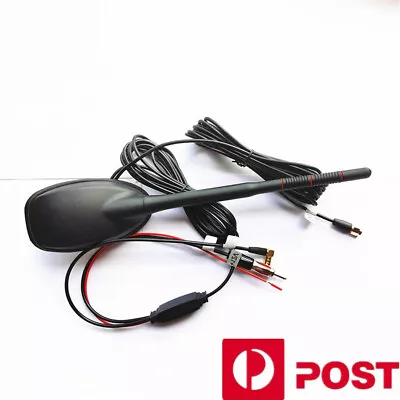 Car Roof Mount Aerial Antenna DAB Digital Radio Tuner DAB+Receiver FM AM SMA SMB • $53.24