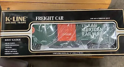 K-Line Texas Mexican Railway TCA Box CAR  In ORIG BOX 649117IC NIB • $36.99