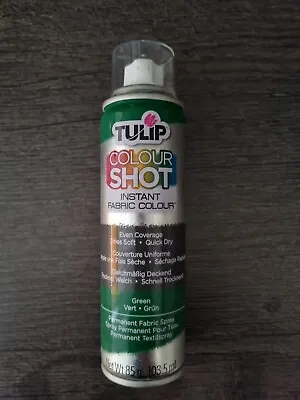 Tulip Fabric Colour Green Spray Paint Instant Washable Colour Shot • £2.90