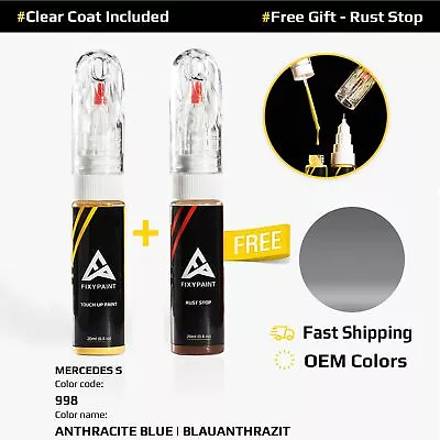 Car Touch Up Paint For MERCEDES S Code: 998 ANTHRACITE BLUE | BLAUANTHRAZIT • $23.99