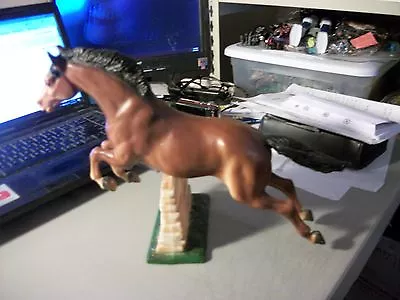 Vintage 1970's BREYER MODEL 300 BAY EQUESTRIAN JUMPING HORSE  • $37.99