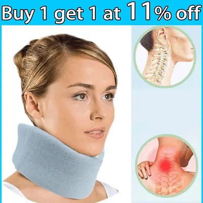 Soft Foam Neck Collar Support Brace Whiplash Cervical Neck Pain Relief Traction • £4.63