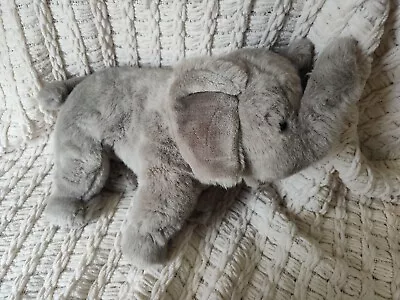 Ty ELMER ELEPHANT 1989 VINTAGE PLUSH Long Trunk ALL GREY Korea Tag Pink Nose • $15.99