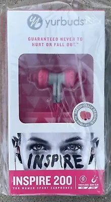Yurbuds Inspire 200 Women Sport Earphones NIB Pink Color Designed For Small Ears • $22.50