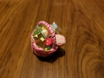 Small Pink Easter Basket B For Barbie Monster High Doll Diorama • $7.99