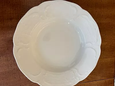 Rosenthal SANSSOUCI WHITE Rimmed Soup Bowl 9.25  Shallow   Germany  VINTAGE • $10