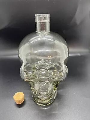 Skull Decanter Lead-Free Glass Skull Bottle With Cork Stopper (4Oz) • $12