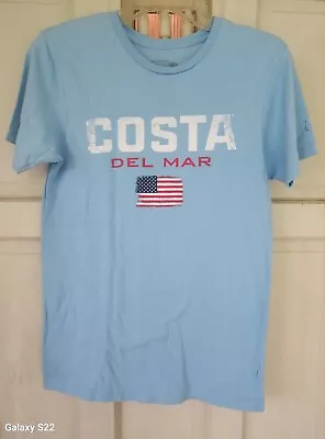 Costa Del Mar Shirt Mens Small Short Sleeve Graphic Tee Crew Neck Casual • $5.95