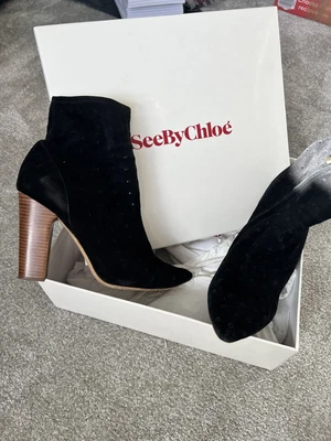 £40 • Buy See By Chloe Black Suede Boots