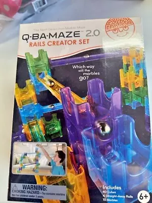 Mindware Q-BA-MAZE 2.0 Rails Creator Set Marble Maze Learning • $19.99