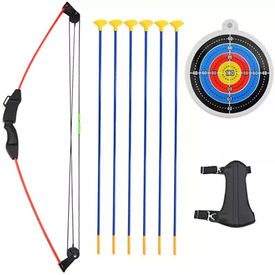 Kids Compound Bow Set 12lbs Children Archery Practice Gift Target Outdoor Game • £38.53