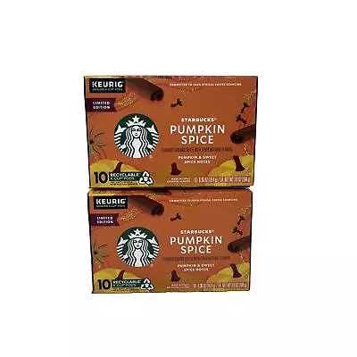 STARBUCKS Pumpkin Spice Coffee Keurig K-Cup Pods 20ct BBD 1/2024 • $17.99