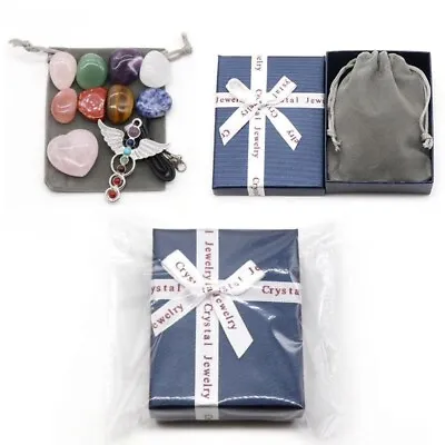£8.59 • Buy 9pcs/set Reiki Healing Crystals Kit W/ Gift Box Natural Crystal Stone