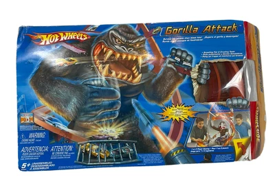 $150 • Buy Hot Wheels GORILLA ATTACK Playset Rare Mattel Vintage 2005 Set With Original Box