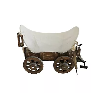 Vtg Covered Wagon Wild West Folk Art Wagon Western Cowboy Rustic 7  X 3.5  • $19.95