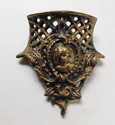 Vintage Cast Iron Cherub Garden Furniture Salvage Part Gold #2 • $9.99