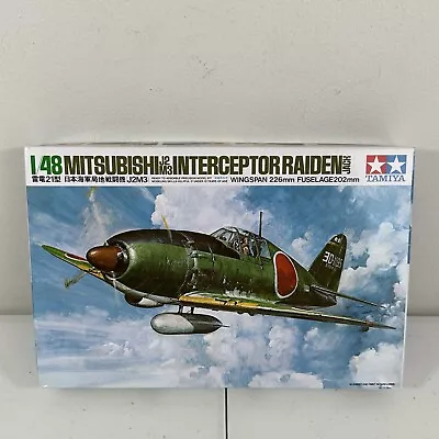 Tamiya 1:48 Mitsubishi J2M3 Raiden (Jack) WWII IJN Interceptor Unassembled *Read • $17.99