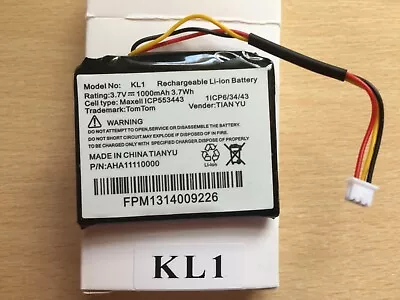 £7.81 • Buy TOM TOM START 25 Replacement Battery Model KL1, 1000 MAH MASSIVE POWER BEST ONE.