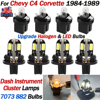 Led Dash Instrument Cluster Lamps 7073 882 Halogen Bulbs For 1984-89 Corvette C4 • $34.99