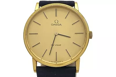 OMEGA De Ville 111.140 Gold Dial Hand Winding Men's Watch *EXC+5 Box/Papers* • $429.99