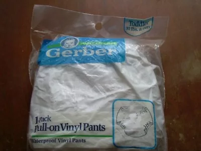 Vintage Gerber Plastic Baby Underwear Toddler Size • $10.50