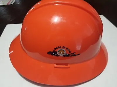 Vintage Orange Honeywell North A49  Hard Hat W/ Liner NECA IBEW Local 25 USA • $22.99