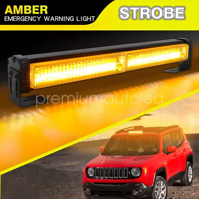 LED Emergency Strobe Rooftop Double Side Light Bar Traffic Advisor Flash Warning • $33.53