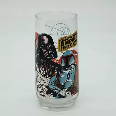 1980 Darth Vader Boba Fett Star Wars Empire Strikes Back Glass Burger King Coke • $34.99