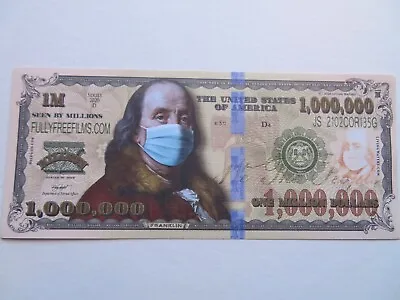 One Million USD Dollars BEN FRANKLIN Series $1000000 Fantasy Bill Jesus Bible • £1.29