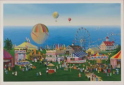 Sally Caldwell Fisher - Ocean Club Sea Festival Hand-signed Serigraph • $295