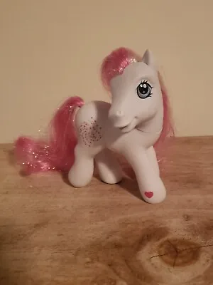 My Little Pony Star Swirl  White Pink Tinsel Sparkle Firework Hasbro  2002 *FO  • $5.98