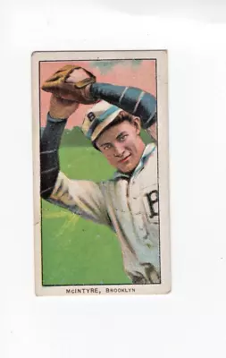 1909 T206 Tobacco Baseball Mcintyre Brooklyn Piedmont • $31