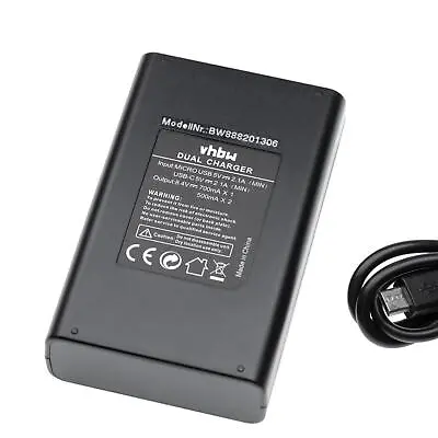 Dual USB Battery Charger For Panasonic Lumix DMC-LX100 DMC-LX100S DMC-LX100K • £13.19