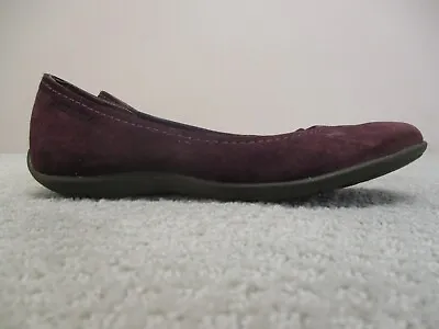Merrell Flats Womens 7 Plum Avesso Ballet Casual Suede Slip On Shoes Loafers • $20.86
