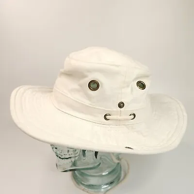 Vintage Dorfman Pacific Mens Boonie Hat Size Small The Floater Distressed White  • $18