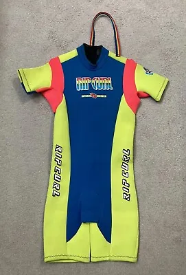 Vintage Rip Curl Wet Suit Small NEON Bright Made In Australia Retro Surfing RARE • $69.98