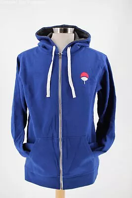 Crunchyroll Exclusive Naruto Shippuden Blue Sasuke Uchiha Zip Hoodie Unisex Sz S • $29.99