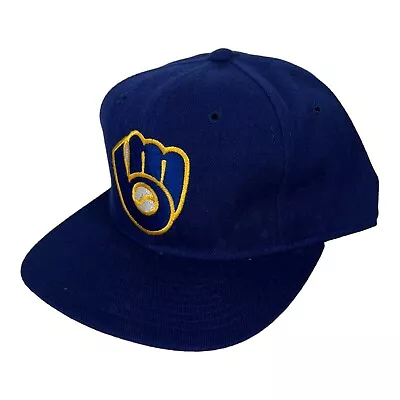 Vintage Milwaukee Brewers Sports Specialties Pro Fitted Wool Cap Hat Size 7 1/8 • $40