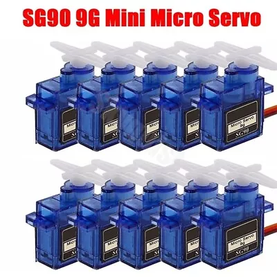 UP 50X SG90 9g Micro Servo Mini Servo Motor For RC Helicopter Airplane Arduino • $119.99