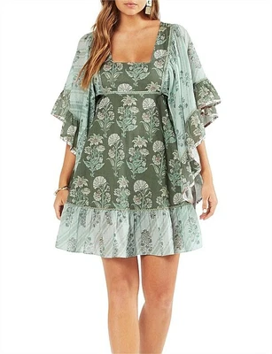 $129 • Buy Tigerlily BNWT Margaux Long Sleeve Dress Patchwork Women's Size 12 RRP $249.00