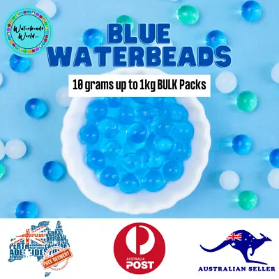 Blue Water Beads Orbeez Water Crystals Water Pearls - 10grams- 2kg BULK • $2