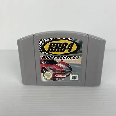 Ridge Racer 64 (RR64) [CART ONLY] - Nintendo 64 (N64) [PAL] TESTED Free Post (N) • $35