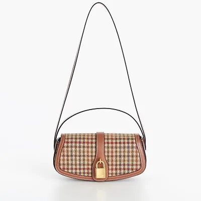 CELINE 1750$ Multicolor Tabou Clutch On Strap Bag - Tweed & Calfskin • $1185.75